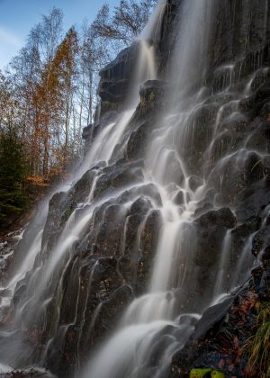 herbstlicher Wasserfall Harz